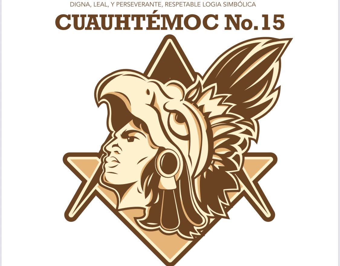 Emblema de la Respetable Logia Simbólica Cuauhtémoc No. 15